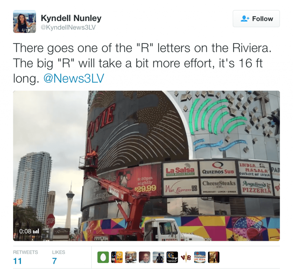 Riviera Sign Removal
