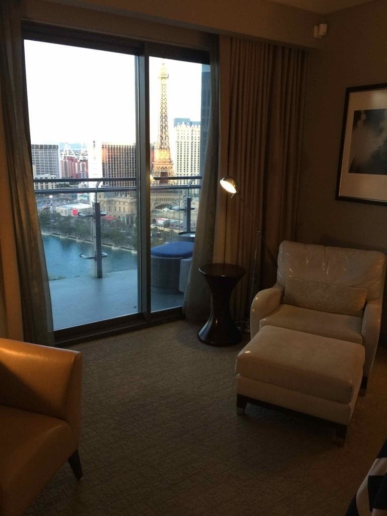The Cosmopolitan Las Vegas Terrace Suite View of Bellagio Fountains