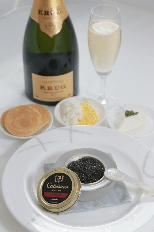 Caviar Service CX Cathay Pacific