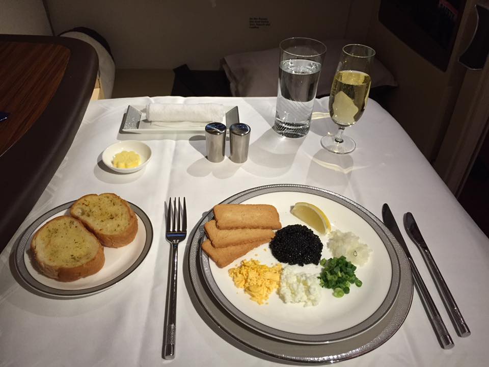 SQ Caviar | First Class Airline Caviar Service