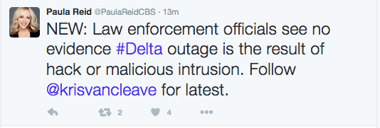 Initial Reports From CBS Say No Delta Hack