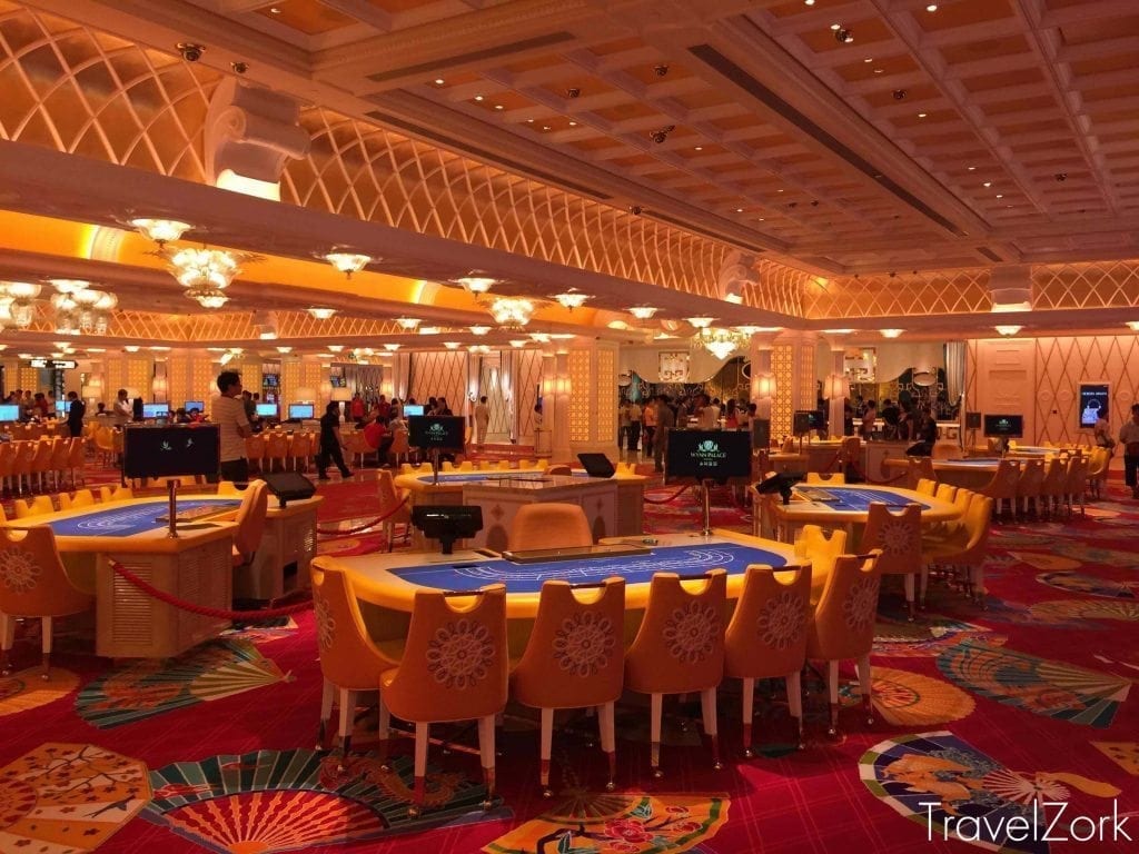 Wynn Palace Opening Baccarat table area not opened yet