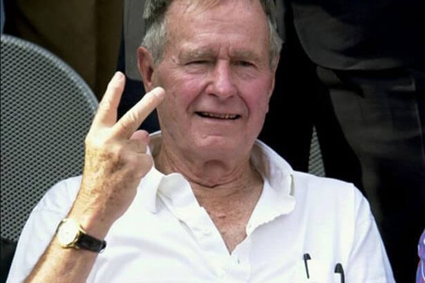 George Bush - The Wrong Two Fingers